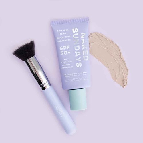 Naked Sundays 100% Mineral SPF50 Sunscreen with SPF BFF Brush Applicator