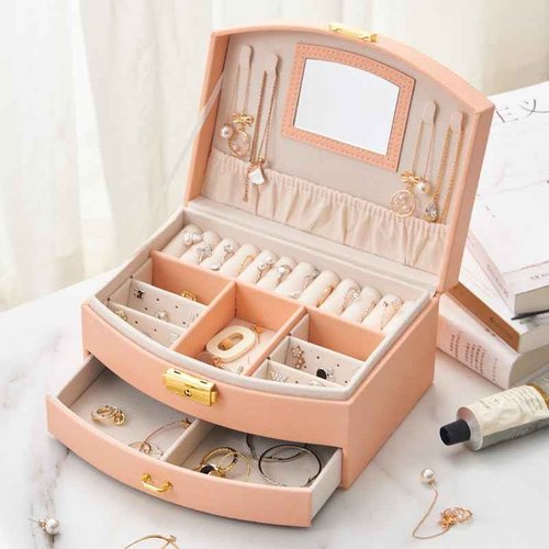 Qopoto Hair Accessories Kits for Girls, Hair Set for Girls Including Gift Box/Hair Clips/Hair Barrettes/Hair Ties/Hair Bows, Little Girls Teen Girl Birthday Gifts Age 4-15 (Pink with Case)