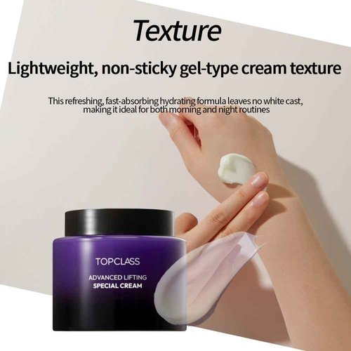 CHARMZONE Topclass Advanced Lifting Special Cream, Lightweight Gel-Cream Moisturizer for Firming, Hydration & Barrier Care, Face & Neck, K-Beauty Anti-Aging, 3.38 fl oz