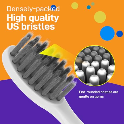 Toothbrush Heads Replacement Compatible with PRO-SYS VarioSonic V200M Electronic Toothbrush, White