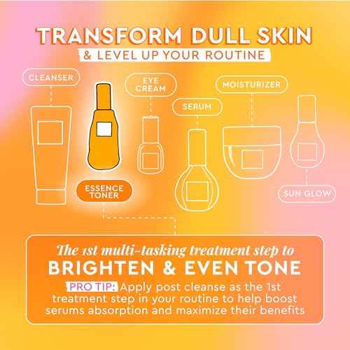 Glow Recipe Travel Size Cloudberry Brightening Toner + Essence Skincare-CoQ10 Face Toner to Strengthen Skin Barrier+Hydrating Rice Water, Vitamin C, E & 5% Glycerin to Soften & Even Skin Tone (30 ml)