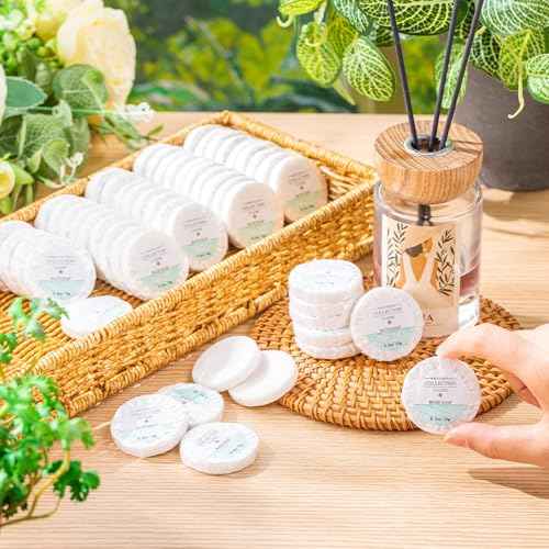 Demissle 1000 Pcs Mini Soap Bars 0.4 oz Small Round Coin Size Hotel Soap Bars Bulk Individually Wrapped for Hotel Bathroom Toiletries for Party Favors Motel Body Cleansing
