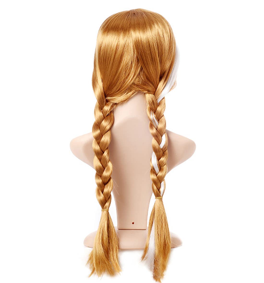 viviwo Princess Wig for Girls Costume Brown Long Hair Dress Up Cosplay party Birthday Halloween Medium