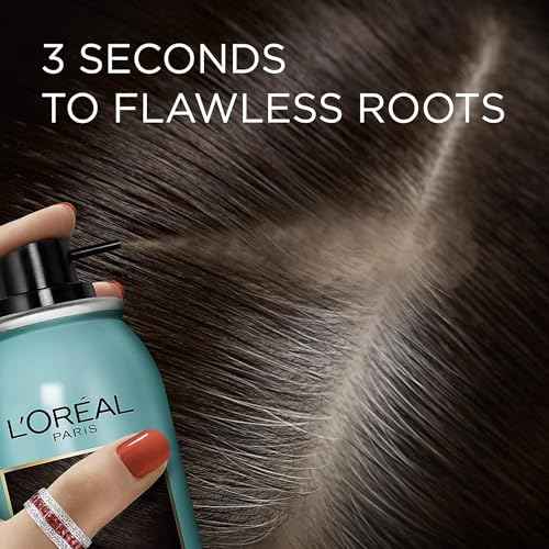 L'Oreal Paris Magic Root Cover Up Gray Concealer Spray Medium Brown 6 oz (3 pack)