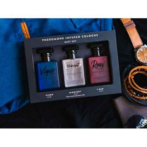 RawChemistry - A Pheromone Infused Mens Cologne Gift Set - Set of 3 Colognes