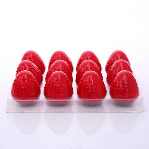 24 Pieces Lip Balm Strawberry Lovely Shaped Women Girl Lip Balm Lasting Moisturizing Lip
