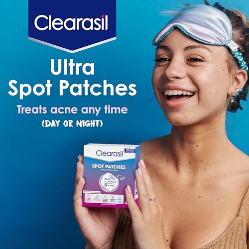 Clearasil Day and Night Acne Spot Patches, Hydrocolloid Technology, Value Pack, 30 Count