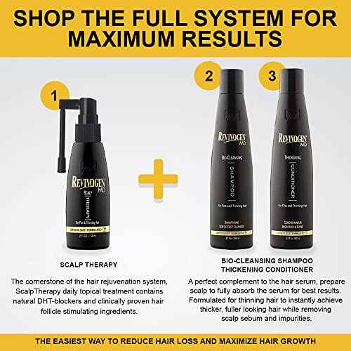 Revivogen MD Bio-Cleansing Shampoo and Conditioner for Thinning Hair, DHT Blocker Shampoo, Hair Loss Shampoo, Shampoo Thinning Hair, Conditioner for Thinning Hair, Hair Loss Conditioner 12oz