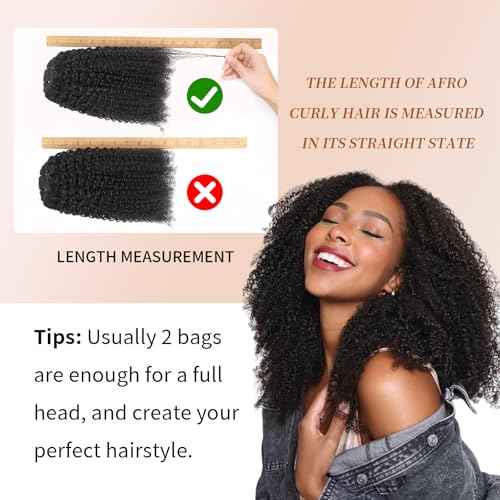 Afro Kinky Curly Clip Ins Human Hair 4C Hair Clip in Extensions Real Natural Human Hair for Black Women 8 pecs with 20 Clips 120g Natural Black Color 18 Inch
