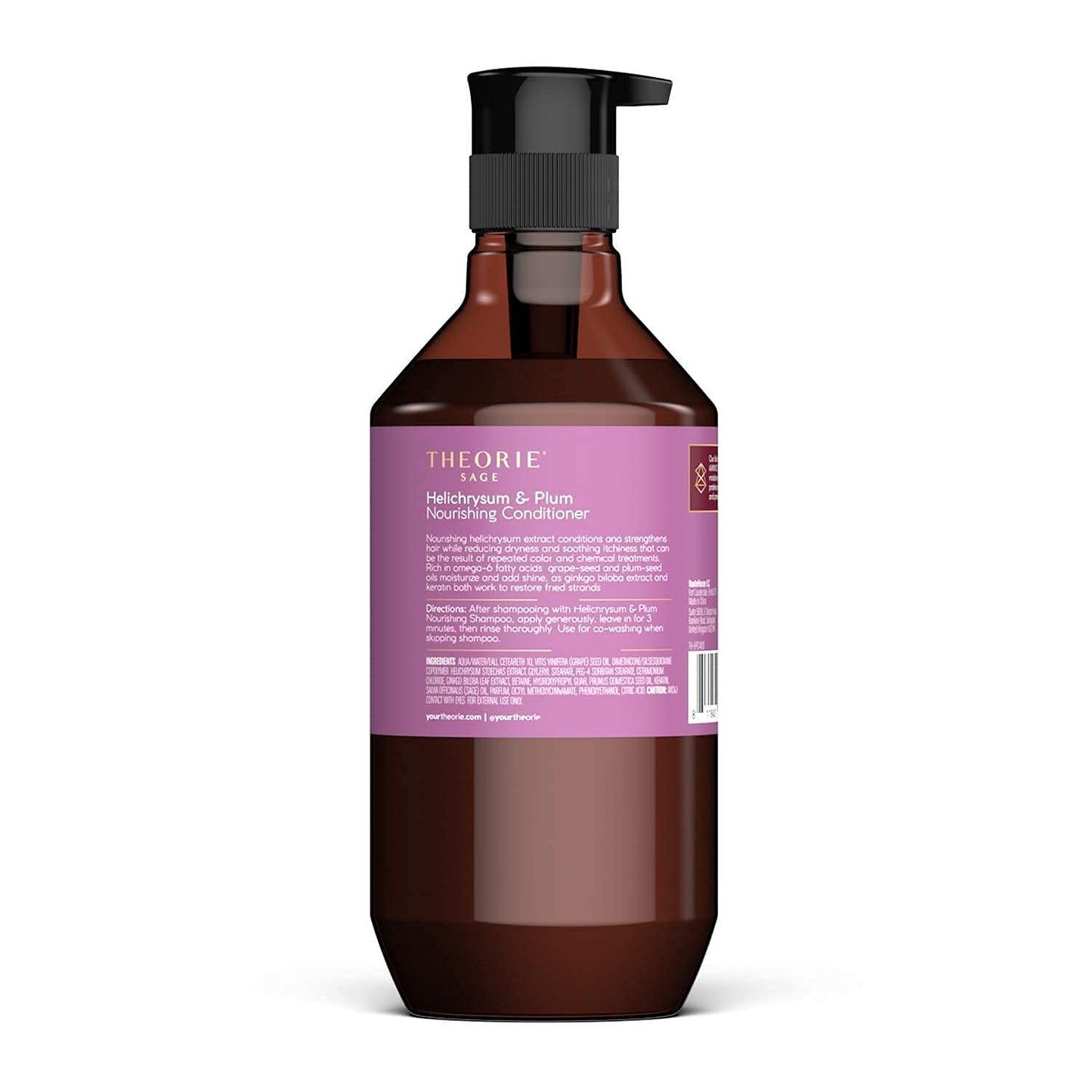 Theorie Helichrysum & Plum - Nourishing Conditioner - For Dry & Over Processed Hair, 400mL