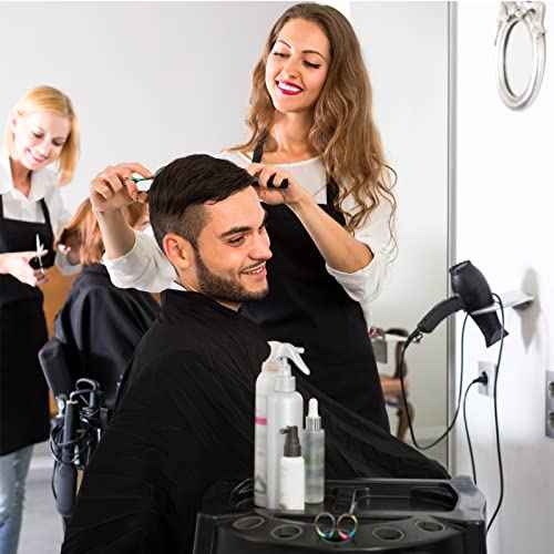 Hair Salon Capes Waterproof Haircut Unisex Black Cape Barber Hair Cutting Cape with Snap Closure Hair,Coloring and Styling