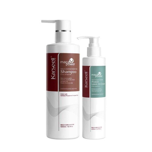 Karseell Combination set Repair Protein Cream Leave-In Conditioner Hair and Argan Oil Shampoo Extract Moisturizing Deep Repair Smooth Shampoo