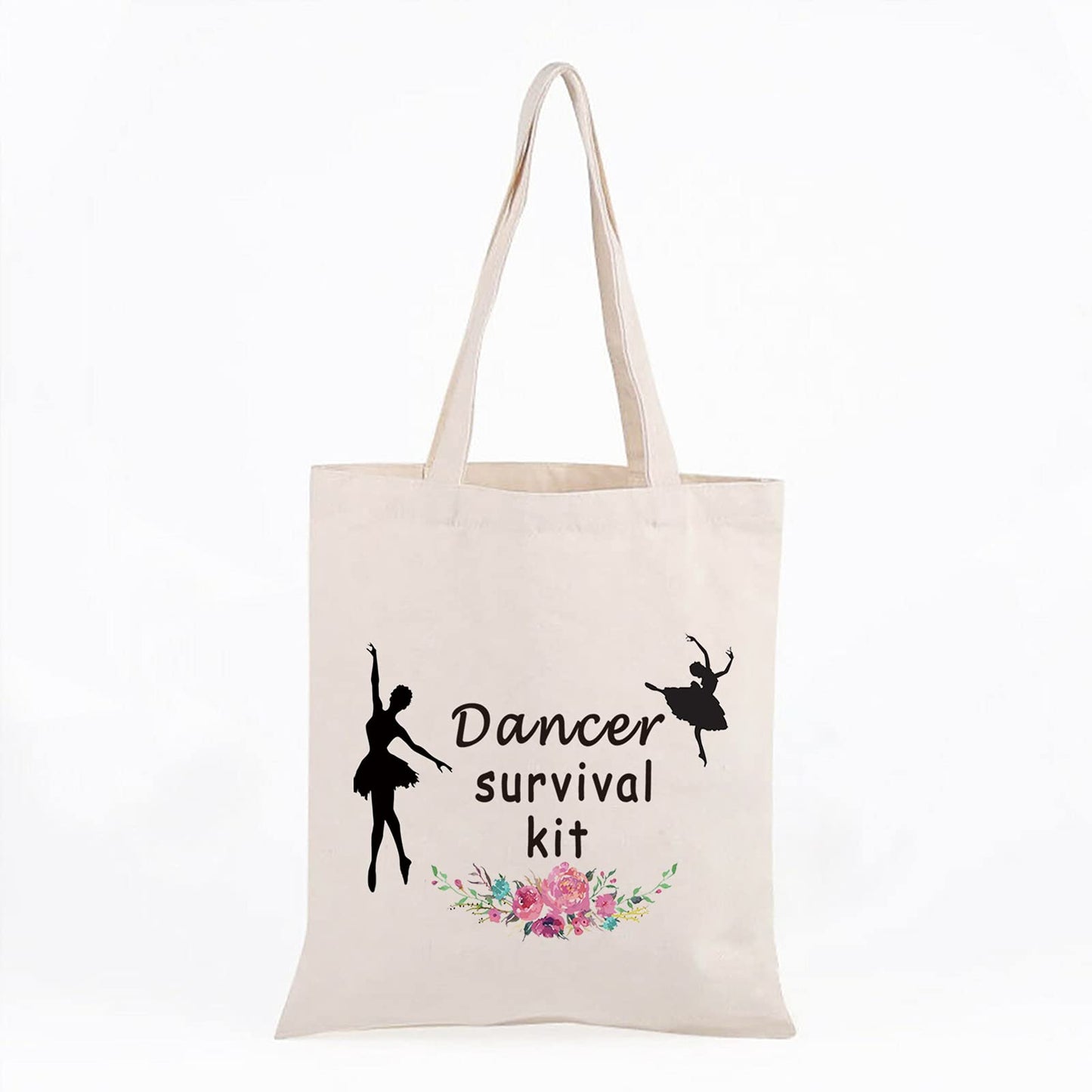 WCGXKO Dancer Survival Kit Dancer Gift Zipper Pouch Makeup Bag for Dance Instructor Dance Recitals and Dance Teams (Dancer Survival tote)