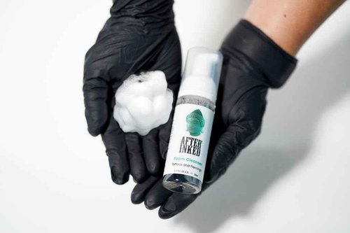After Inked Tattoo Aftercare Lotion and Foam Cleanser Bundle - with 3oz Tattoo Lotion Aftercare and 1.7oz Tattoo Aftercare Foam Wash, Essential Tattoo Supplies, Premium Skincare Tattoo Aftercare Kit