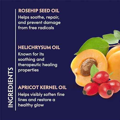 Naturopathica Rosehip Seed & Immortelle Regenerating Facial Oil, Daily Face Oil for Softened Fine Lines and a Healthy Glow, Lightweight Face Oil for Men and Women, 1.18 fl oz