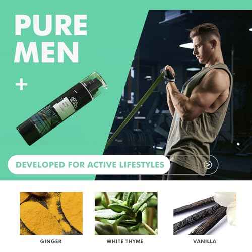 Deodorizing Body Spray for Men, Mens Body Refreshing Spray, Fragrance Mist, Pack of 3, Each 3.4 Fl Oz, Total 10.2 Fl Oz