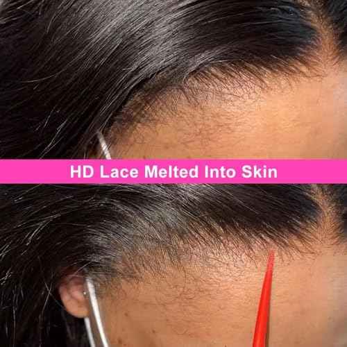 13x6 HD Lace Front Wigs Human Hair Straight Brazilian Virgin Human Hair Lace Front Wigs 180% Density 22 Inch HD Transparent Lace Front Wigs for Women