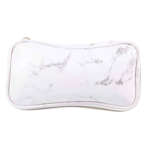 Travel Cosmetic Case,Zipper Makeup Brushes Bag,Marble Makeup Bag Storage Cosmetic Bag,Professional Multi functional Cosmetic Bag Handbag for Travel Home