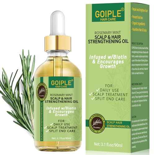 WOZUTUNT Rosemary Oil for Hair Growth, 3.1 FL OZ, Pure Natural Scalp Oil with Essential Oils, Nourishing Treatment for Split Ends, Dry Scalp