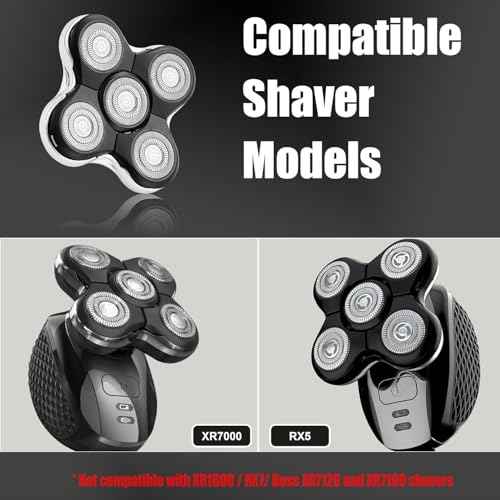 Balder Pro Shaver Peplacement Heads for Remington Balder Pro Head Shaver Model XR7000/XR1500/XR1501 Electric Shaving for Bald Men,4 Pack