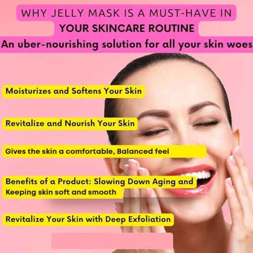 Hyaluronic Acid Jelly Mask ? Professional Gel Face Mask for Facials, Vajacial Mask Treatment, Mascarilla Hiroplastica Facial, Hydrating Skincare Mask