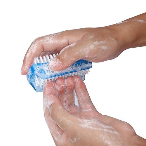 Xjinmin Two Sided Nail & Foot Cleaning Brush Set, Soft & Stiff Bristles, 8 PCS