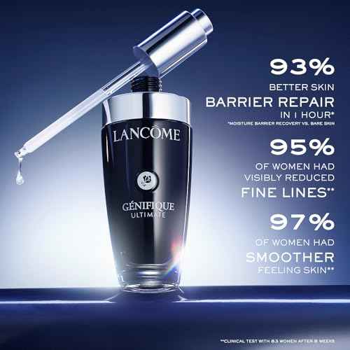 Lanc?me G?nifique Ultimate Dual Recovery Face Serum- Anti-Aging Serum Visibly Improves Fine Lines, Rough Texture, Plumpness and Even Skintone - with Beta Glucan and, Hyaluronic Acid