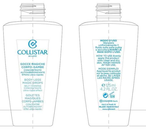 Collistar Magic Drops Self-Tanning Concentrate for Body-Legs, 4.2 Ounce