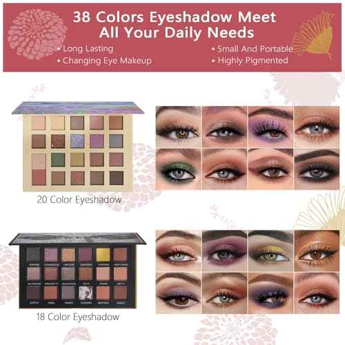 Makeup Set All in One Makeup Kit for Women, Makeup Sets for Teens, Christmas Makeup Gift Set for Teens Girls Women Teenagers, Makeup Kits for Girls Ages 10-12 13-15 14-16 Beginners Make up sets