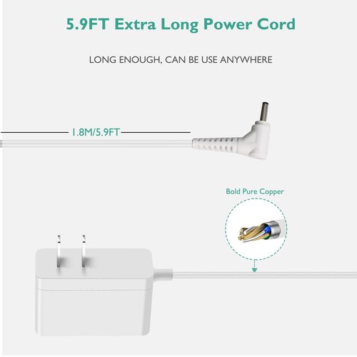 Lnauy Power Adapter Compatible with Aura Carver AF900 AF100 SR-A30502000U2 Charger Replacement WiFi Digital Picture Frame Power Supply