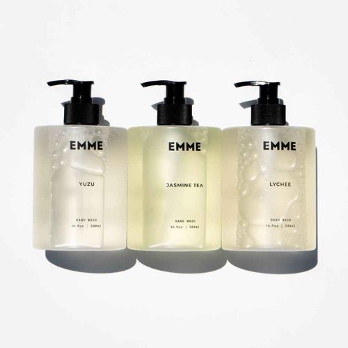 EMME nyc Hand Wash - Scented Liquid Hand Soap, Gentle Formula, Natural, Non-Toxic, Refillable Bottle 16.9 oz (Yuzu)