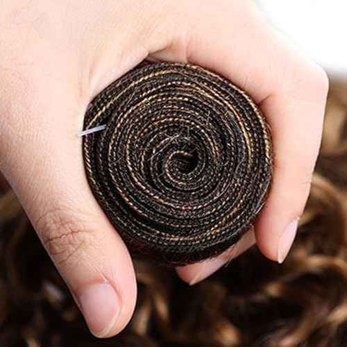 26 28 30 Inch Brown Bundles Human Hair Water Wave Bundle T1B/P430 Highlight Brown 3 Bundles 300g/Pack Unprocessed Brazilian Virgin Hairs Double Weft Weaves Hair Extensions