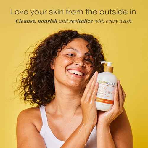 RAW SUGAR Simply Hand Wash, 16.9 Fl Oz (Pack of 3) Lemon Sugar Liquid Hand Soap for Kitchen or Bathroom, Cleanses & Refreshes Hands, Formulated without Sulfates & Parabens