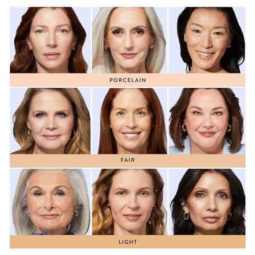 LAURA GELLER NEW YORK Baked Balance-n-Brighten Foundation with Kabuki Brush Makeup Set, Porcelain