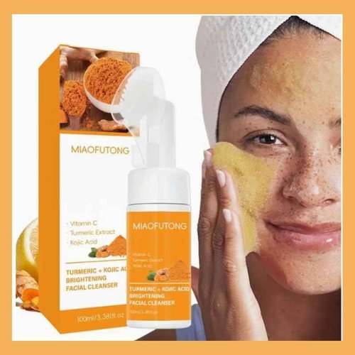 Lemon Turmeric Soap Wash and Care 8Piece Set Facial Cleanser & Soap Bar,Face & Body Cleanser, Face Wash and Natural Handmade for All Skin Types Bring a Bubble