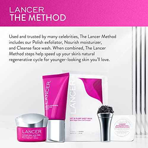 Lancer Skincare Caviar Lime Acid Peel, Retinol Facial Chemical Peel with Brightening Glycolic Acid, 1.7 Fluid Ounces¡¦