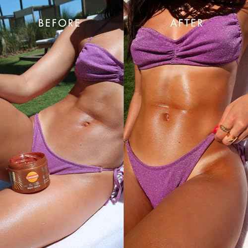Carroten Gold Shimmer Tanning Gel | Browning Indoor/Outdoor Tan Accelerator | Non-Greasy, Water-Resistant with Carrot & Coconut Oil | Vitamin A & E For Moisture & Hydration | 5 Fl Oz (Pack of 2)