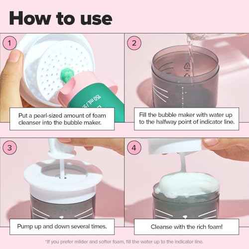 I DEW CARE Bubble Foam Maker - Cat-ppuccino Bubble Foam Maker | Facial Cleansing, Gifts for Women and Girls