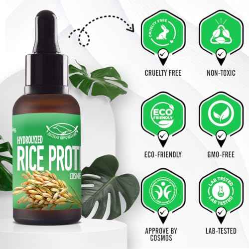 HYDROLYZED Rice Protein - Liquid - 30g | 1oz - Cosmetic Grade - for Homemade Skin & Hair Care Preparations