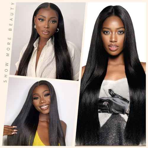 LICHANG 200 Density 13x4 Lace Front Wigs Human Hair 13x4 HD Frontal Human Hair Lace Front Wigs Straight Wigs Human Hair Straight Glueless Human Pre Plucked for Women 26 Inch