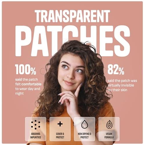 Pimple Patches for Face ? Day & Night Acne Patches for Fast Healing, Skin Clarity ? Invisible Hydrocolloid Patches, Waterproof Spot Treatment ? All Skin Types Zit Patches of 60/120/180