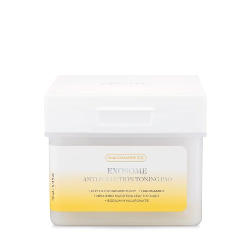 APOTHE Exosome Anti-Pollution Toning Pads with Niacinamide & Lotus – Brightening, Hydrating & Exfoliating, 60 Pads (3.38 fl oz)