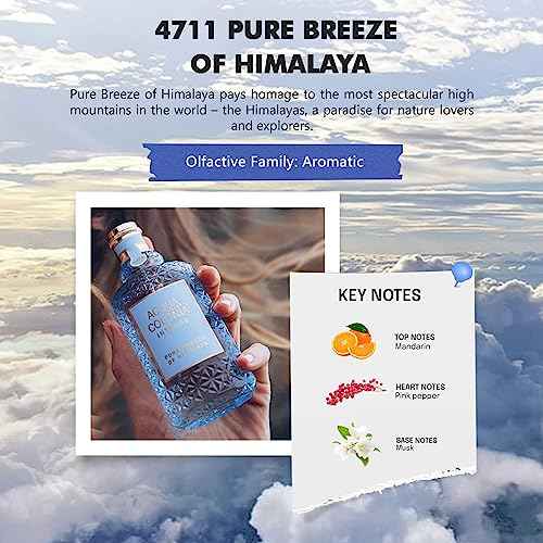 maurer wirtz 4711 Acqua Colonia Intense Pure Breeze of Himalaya by Muelhens for Unisex - 5.7 oz EDC Spray