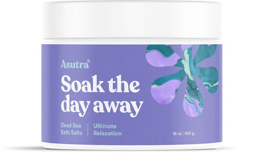 ASUTRA Dead Sea Bath Salts (Ultimate Relaxation), 16 oz | Relax & Unwind | Soak in Rich & Vital Healing Minerals | All Natural & Organic Cedarwood, Chamomile, Lavender, & Marjoram Essential Oils