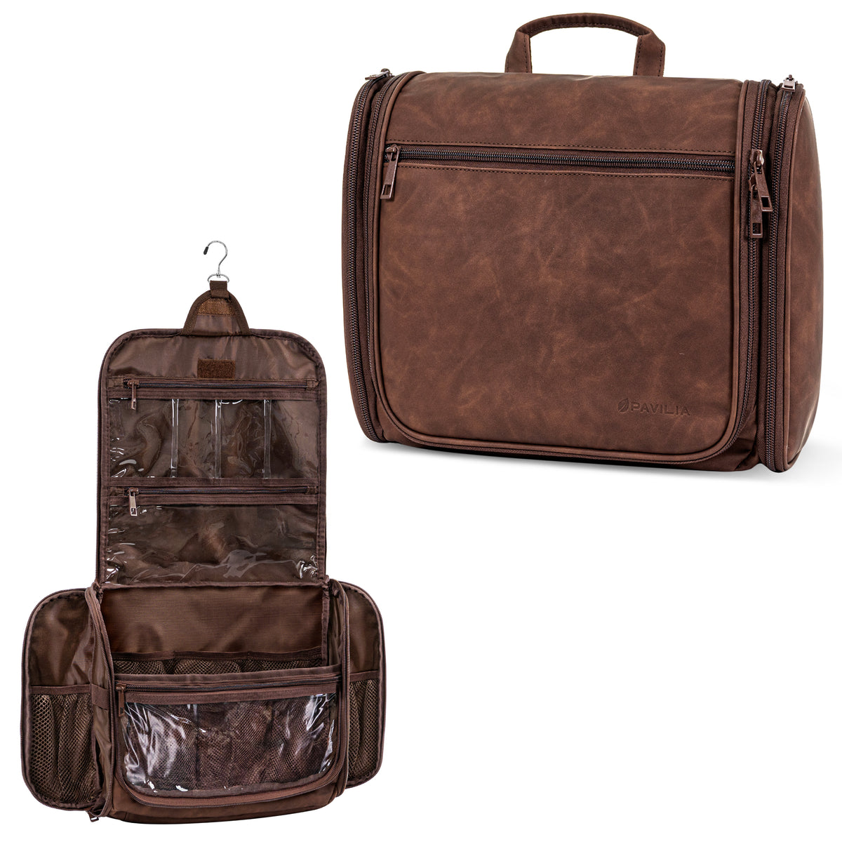 Travel Toiletry Bag Organizer Large Water-Resistant Hanging Cosmetic Case Men Women