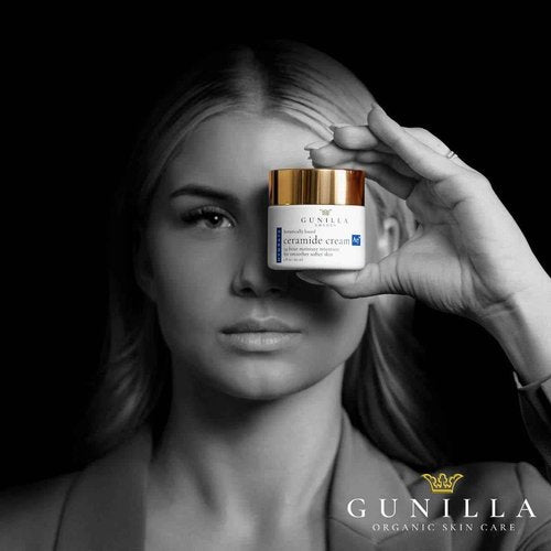 GUNILLA Ceramide Cream A17 – Spa-Grade Moisturizer with 17 Plant-Based Actives. For All Skin Types, Especially Dry or Sensitive. Fragrance-Free. Vegan. (2 oz)