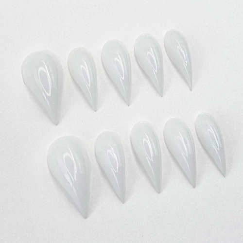 10 Pcs Handmade Press on Nails Short Curved Unique Stiletto Eagle Claw Acrylic Fake Nail with Dragon Claw Design Thickened Goth Nails Press Ons Full Cover Reusable Glue on Nail for Women（S）