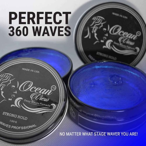 OCEAN VIEW DEEP WAVES POMADE 360 Wave Brush + 360 Wave Grease