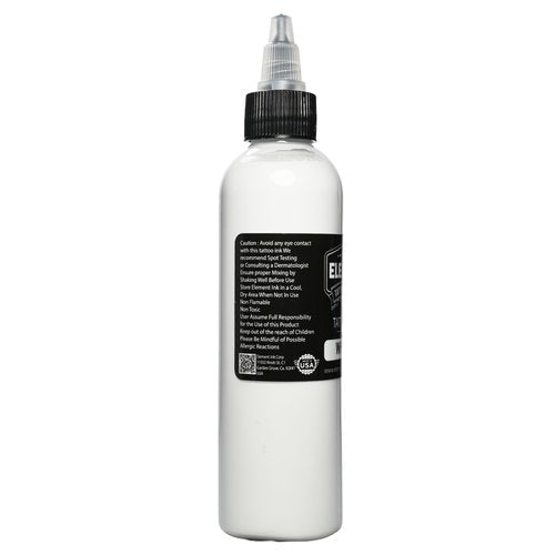 Element Tattoo Supply White Tattoo Ink 4oz Bottle Solid Permanent for Human Skin
