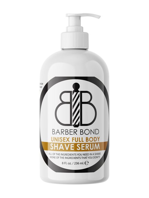 Barber Bond® Premium Unisex Full Body Shave Serum (8oz) Clear Shave Gel